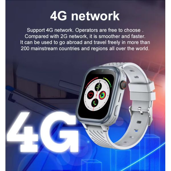 Teenager HD Video Call 4G Gps Tracker Smart Watch D39 1.85 Inch Screen