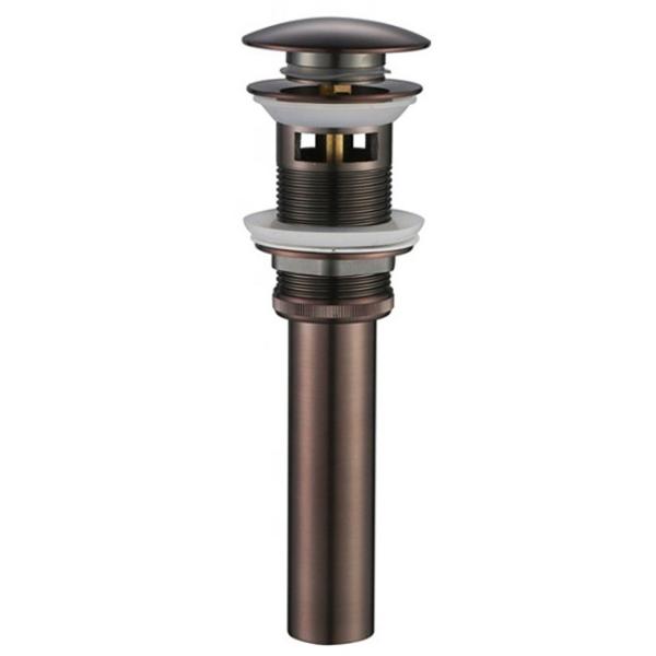 Quality Sink Push Pop Up Drain Stopper 1 1/4" Bathroom Drain Fittings With Overflow for sale