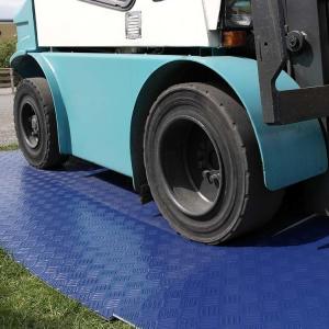 China 2×8ft Temporary Blue HDPE Plastic Bog Rig Mats For Heavy Duty Road Mats wholesale