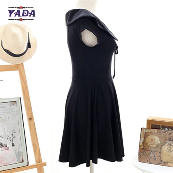 Ladies lolita collar pattern design party wear patterns loose t-shirt summer skirt t shirt dress with high quality