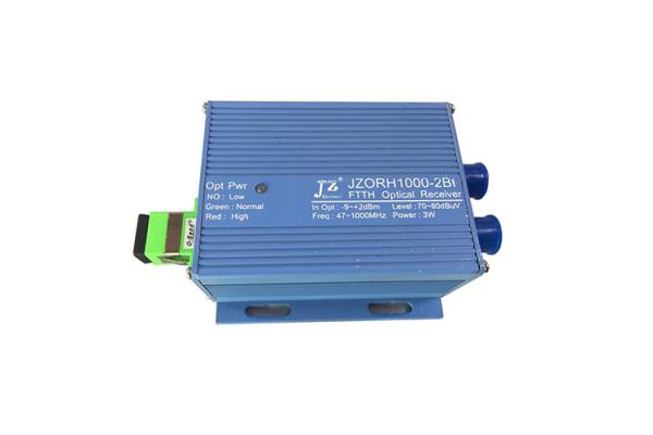 Quality 2 RF Output Fiber Optic FTTH Mini Node With Power Adapter 4W Power Consumption for sale