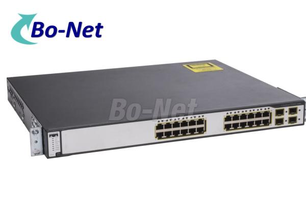 Quality Cisco Catalyst 3750 24 Port Gigabit PoE Network Ethernet Switch WS-C3750G-24PS-S Used Cisco Switches for sale