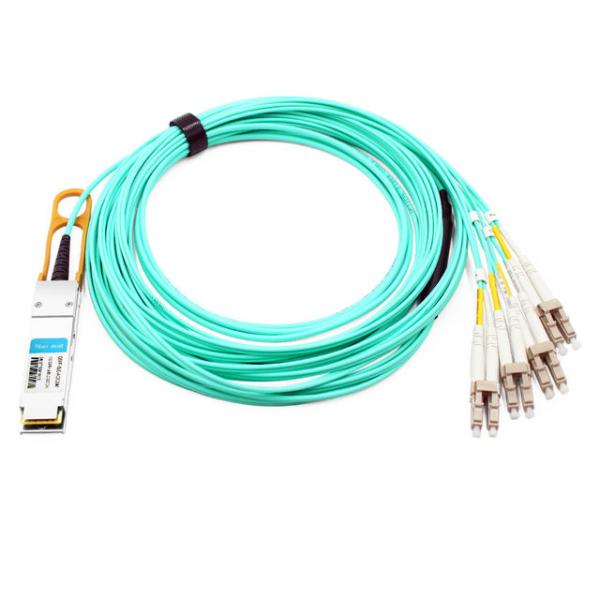 Quality Cisco QSFP-8LC-AOC20M Compatible 20m (66ft) 40G QSFP+ to 8 LC Connector Active Optical Breakout Cable for sale