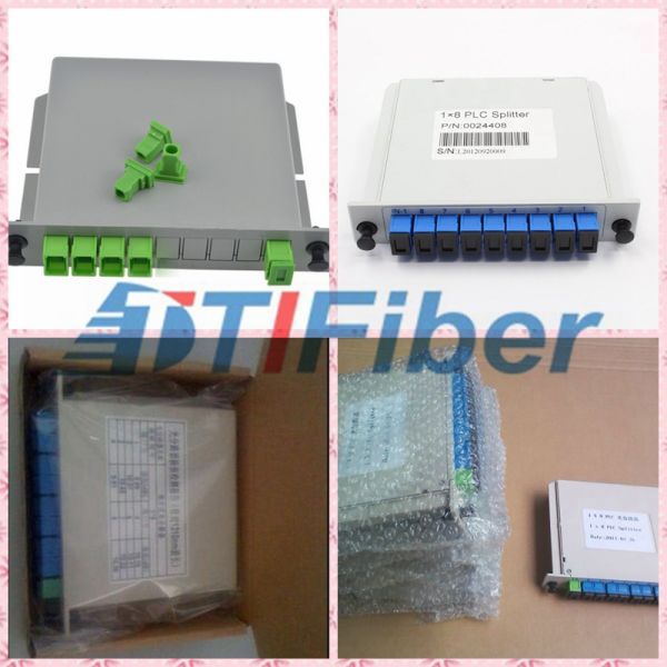 1X8/ 1x16 Fiber Optic Splitter With SC/UPC Connector / PLC Splitter Module ( Insert Type )