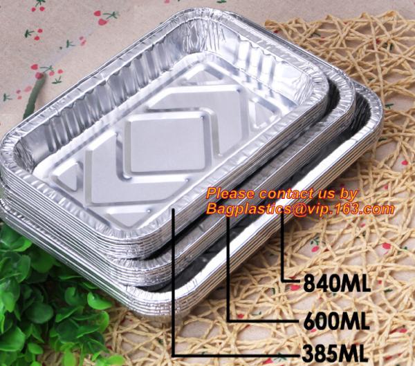 500ml smoothwall aluminum foil disposable oven safe food container,4LB / 1133 Aluminum Foil Container For Packing BBQ