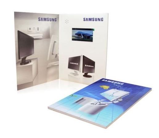 Quality 2G USB downlaoding video module lcd brochures for greeting cards for sale