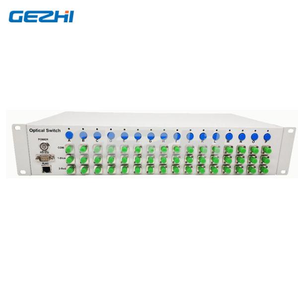 Quality Customized Fiber MxN Matrix Optical Switch 16x16 2x12 24x24 Optical Matrix Switch for sale