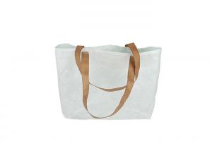China Two-tone Big Capacity Tyvek Tote Bag, Dupont Kraft Paper Shopping beach bag on sale