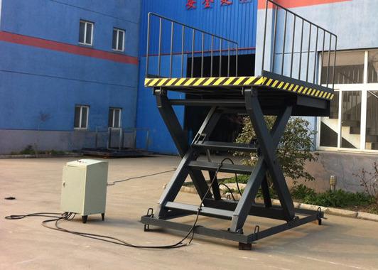 3Ton 4Ton Hydraulic Loading Dock Lift Platforms Use By Electric Control System