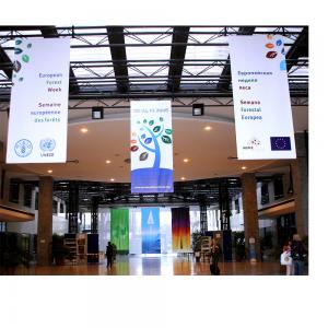 China Custom Promotional 5m Width Fabric Hanging Banners on sale