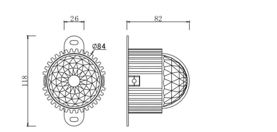 Shatter Proof IP66 3W DC24V Led Pixel Dmx