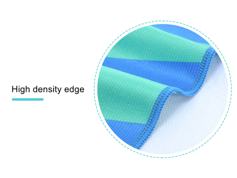 Odor Resistant Patterned Microfiber Towel Multi Surface Custom Printed Beach Towel