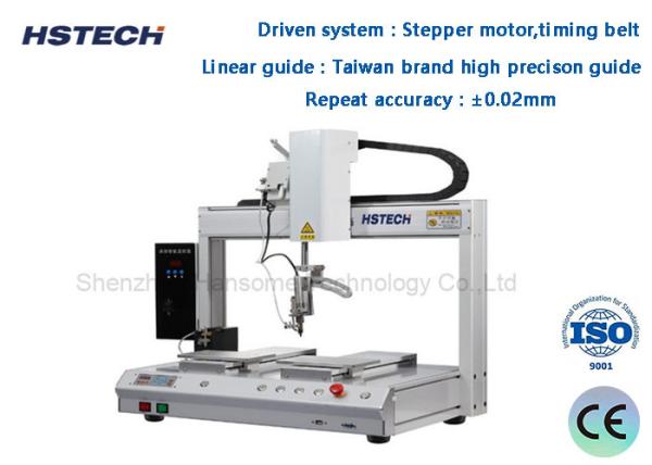 Heating Control PCB Soldering Robot Machine 0.6 To 1.0mm Solder Wire Compatible
