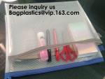 A4 Mesh Plastic Expanding File Folder A5 Bag，Promotion Weatherproof Mesh Zipper