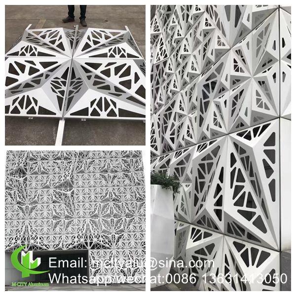 Decorative aluminum wall cladding supplier in foshan 3mm pvdf powder coated