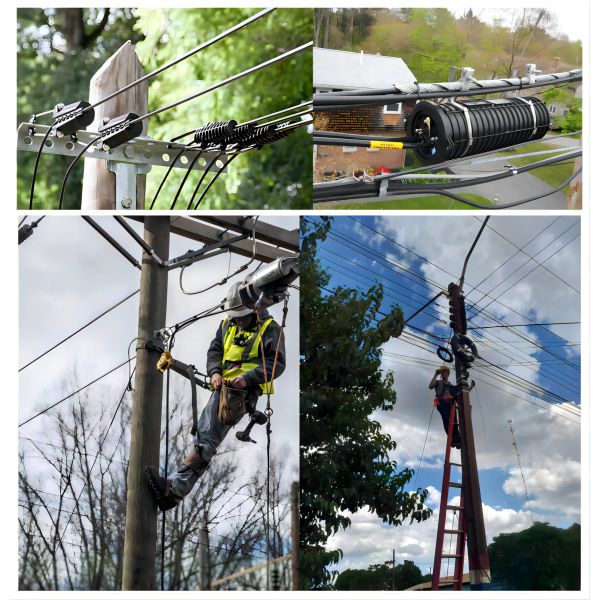 FTTH Fiber Optic Cable LSZH Self-Supporting 8-Shaped Overhead Twisted Wire Outdoor Armored