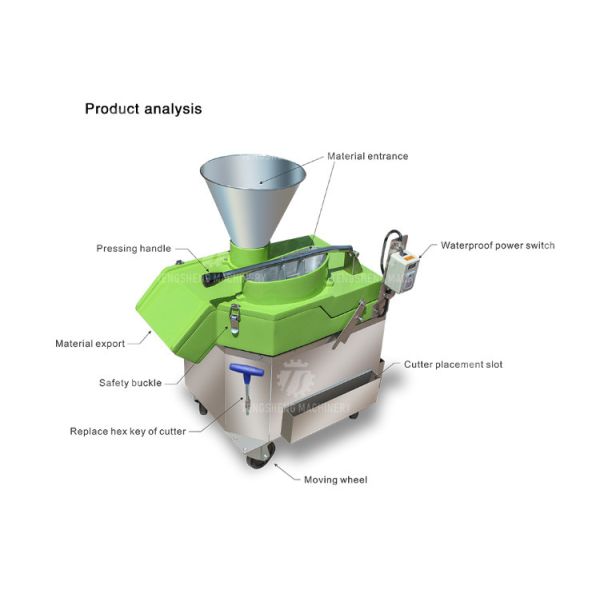 Multifunctional Vertical Bulb Vegetable Processing Machine Bamboo Shoots Cutter