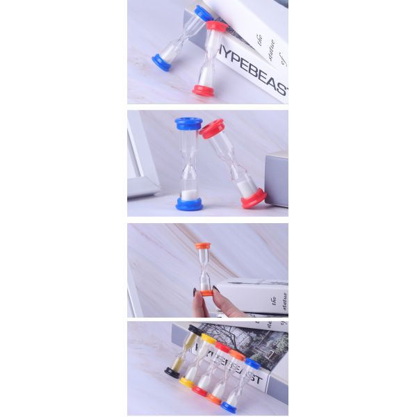 Plastic Decorative Hour Glasses , One Minute Sand Timer Hourglass