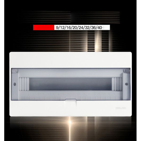 Flush Mounted Three Phase Distribution Board Panel Grey White
