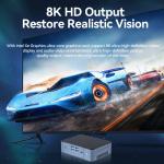 DDR5 Home Office Mini PC With Fan Dual LAN 4 Screen Display 2 M.2 SSD Desktop