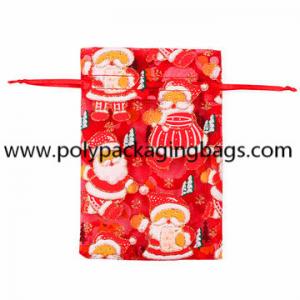 China Personalized Logo Plastic Christmas Gift Package Bag 0.08mm / 0.06mm wholesale