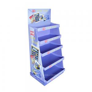 China Paper corrugated 5 layers paper Material cardboard display stand floor counter stand wholesale