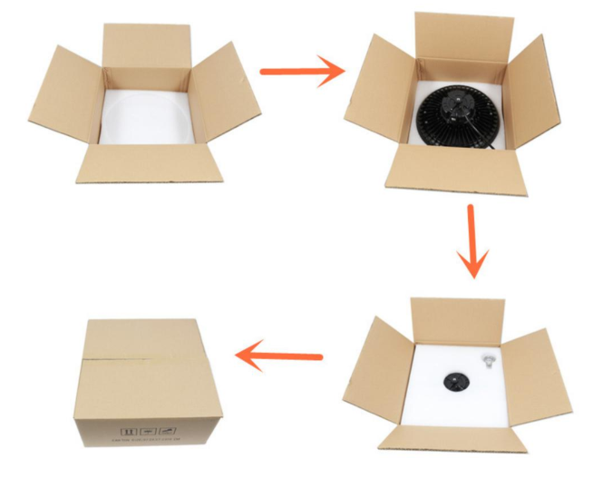 Thick Aluminum Aviation Standard 140LM / W UFO high bay light Warehouse Industrial Gym High Bay Lights