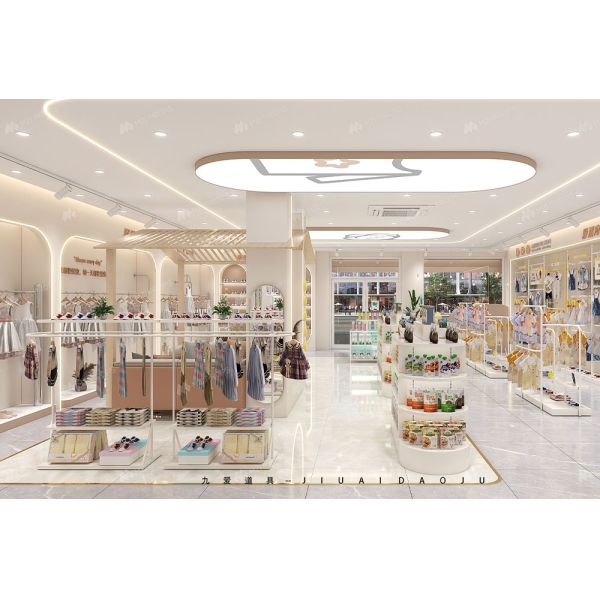 BBC011 Maternity Store Decoration Baby Shop Display Rack Baby Diapers Display Stand for Baby Store Design