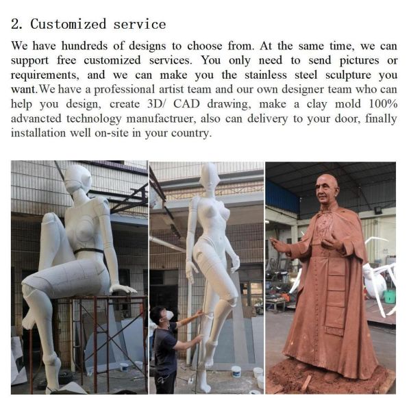 Casting Metal Space Layout Sculpture 500CM White Colour