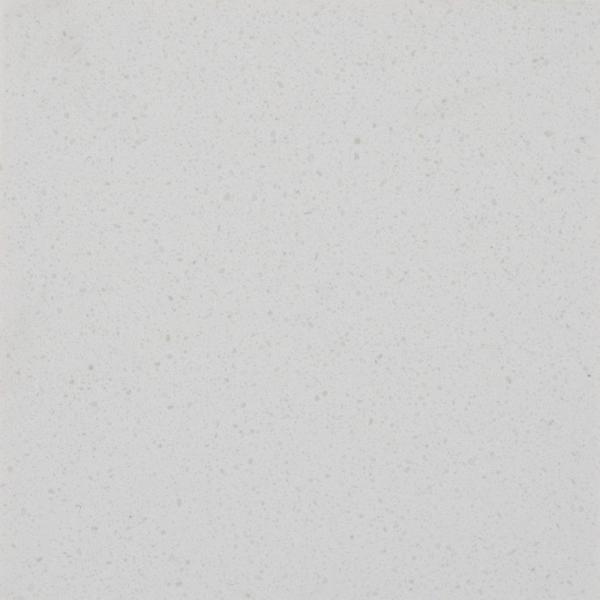 Quality White Sparkling Engineered Quartz With Glass Particle Flexible Fabrication for sale