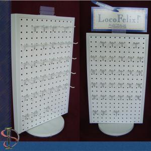 Pegboard countertop rotating display rack / Display Rack on table / Metal Hooks Display Stand / Rotating Countertop Rack