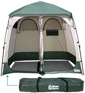 China Shower Shelter – Giant Portable Outdoor Pop UP Camping Shower Tent Enclosure – Changing Room – 2 Rooms – Instant wholesale