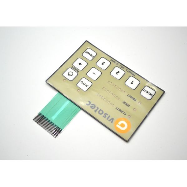 Glossy Surface Tactile Membrane Switch Panel For Medical Instruments Light Weight