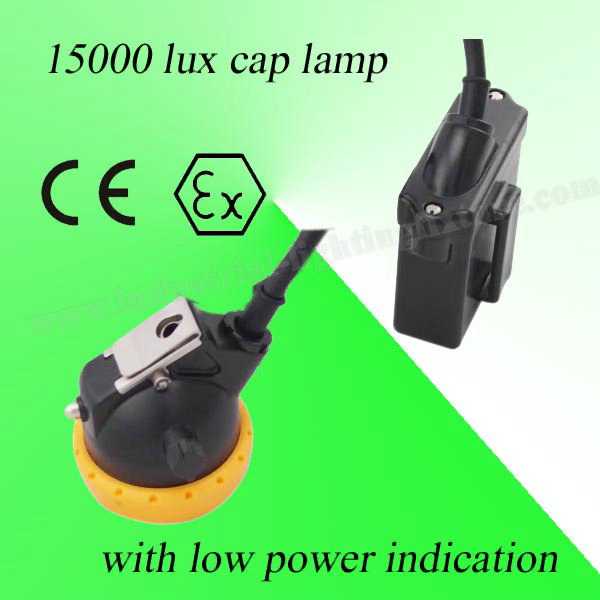 3V Rechargeable LED Miners Cap Lamp 110MA With 6.5Ah Battery Atex Approved