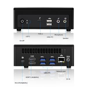 China 11th Gen CPU Mini Desktop Computer Tiger Lake i71165G7 11th PC RAM DDR4 NVME Display Port wholesale