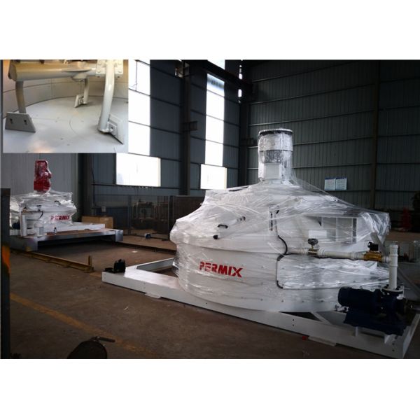 Light Soil Cement Slurry Vertical Shaft Mortar Mixer , 750L Output Concrete Pan Mixer