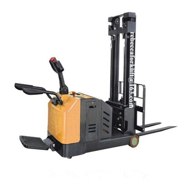 Quality 1000kg 1600mm Electric Pallet Stacker With Different Length Operating Handle Models for sale