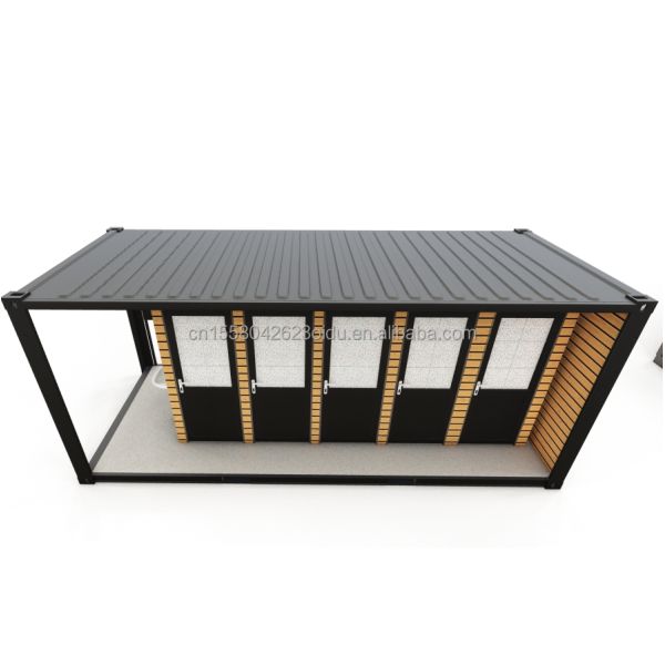 Modern Outdoor Living 20ft 40ft Prefabricated Mobile Houses Expandable Steel Sandwich Panel Container with Customized Color