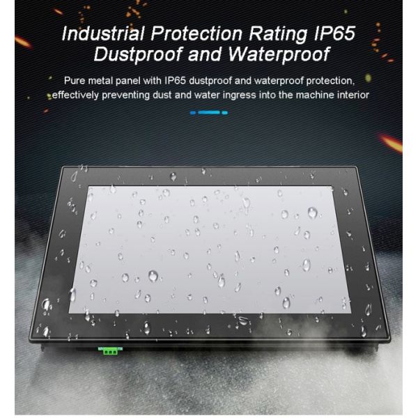 Intel J64 24 Inch Capacitive Embedded mini industrial PCs Waterproof All in One Computer Fanless Panel Pc