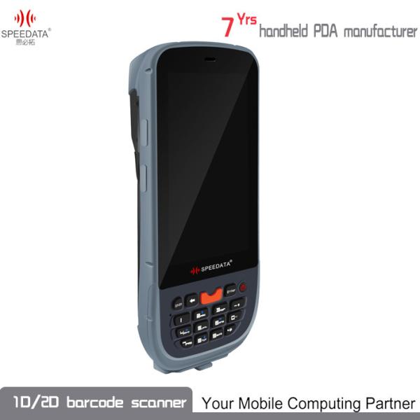 Quality Wireless Bluetooth Hand Held RFID Reader 13.56Mhz Barcode Data Terminal For Passive Tags for sale