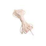 White Round 3mm Stretch Elastic Cord Non Irritating Mask Making Material