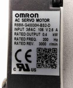 China R88M-G40030H-BS2-D OMRON Three phase input drip-proof AC servo motor on sale