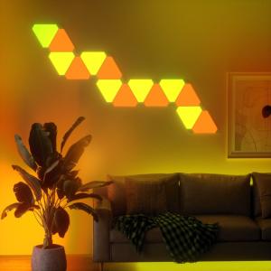 China Long-Lasting Smart Gaming Triangle Light Kit With 25000 Hours Led Lifespan And Siri Compatibility wholesale