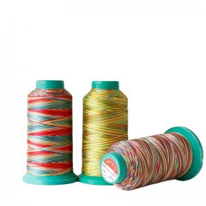 China Shoes High Tenacity Rainbow Color Polyester Cotton Embroidery Nylon Sewing Thread OEM ODM wholesale