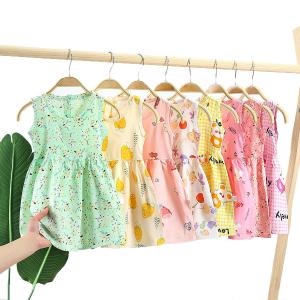 China Summer Children Princess Cotton Silk Dress Thin Nightdress Off Shoulder wholesale