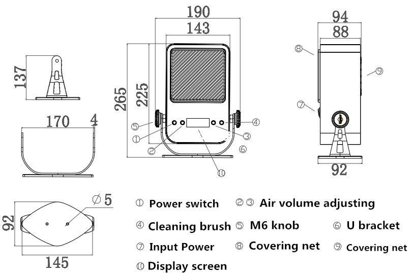 30W Industrial Static Eliminator Anti Static Remove Device For LCD Screen