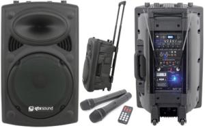 active trolley speaker/portable speaker with usb/sd function