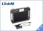 Video Receiver COFDM QPSK AES256 Encryption FHD CVBS H.264 with Display Battery