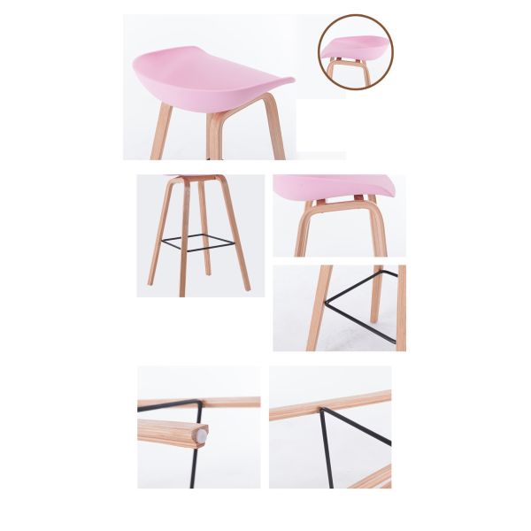 Practical Plastic Computer Chair For Coffee Bar / Restaurant / Canteen