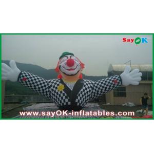 Customized Commericial Vivid Inflatable Clown Mascots With Logo Printing